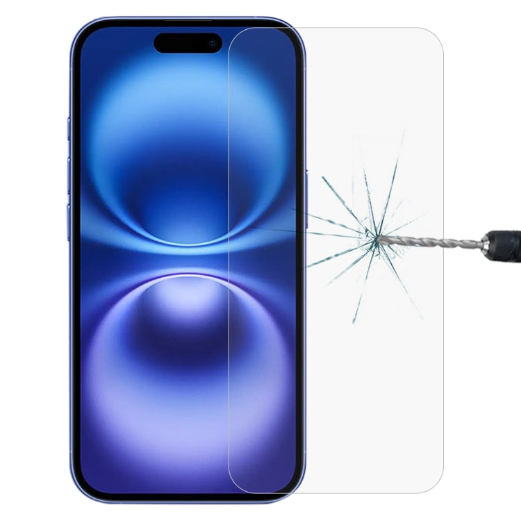 Film en verre trempé 0,26 mm 9H 2,5D pour iPhone 16 Pro Max, iPhone 16 Pro, iPhone 16 Plus, iPhone 16, iPhone 15 Plus / 15 Pro Max, iPhone 15 / 15 Pro