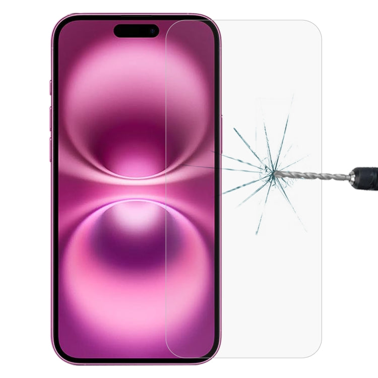 Film en verre trempé 0,26 mm 9H 2,5D pour iPhone 16 Pro Max, iPhone 16 Pro, iPhone 16 Plus, iPhone 16, iPhone 15 Plus / 15 Pro Max, iPhone 15 / 15 Pro