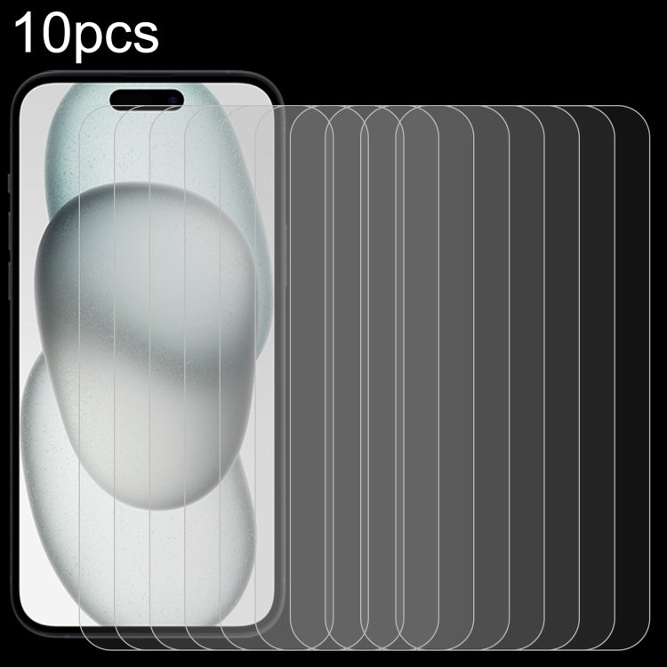 10pcs 0.26mm 9H 2.5D Tempered Glass Film, For iPhone 18 Pro / 17 / 17 Pro, For iPhone 18 Pro Max / 17 Pro Max, For iPhone Air, For iPhone 16 Pro Max, For iPhone 16 Pro, For iPhone 16, For iPhone 16 Plus, For iPhone 15 Plus / 15 Pro Max