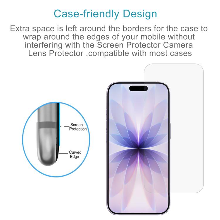 50pcs 0.26mm 9H 2.5D Tempered Glass Film, For iPhone 18 Pro / 17 / 17 Pro, For iPhone 18 Pro Max / 17 Pro Max, For iPhone Air, For iPhone 16 Pro Max, For iPhone 16 Pro, For iPhone 16 Plus, For iPhone 16, For iPhone 15 Plus / 15 Pro Max                 ...