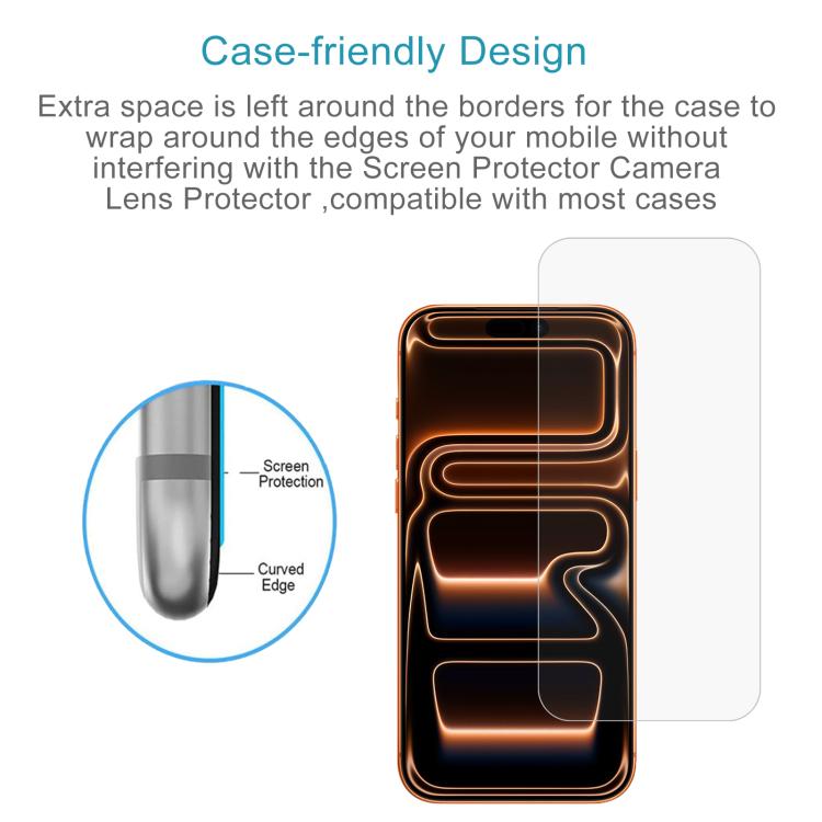 50pcs 0.26mm 9H 2.5D Tempered Glass Film