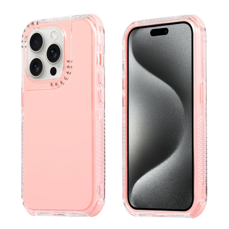 Dreamland 3 in 1 Solid Color Transparent Frame PC + TPU Phone Case, For iPhone 16, For iPhone 15 Pro Max, For iPhone 15 Pro