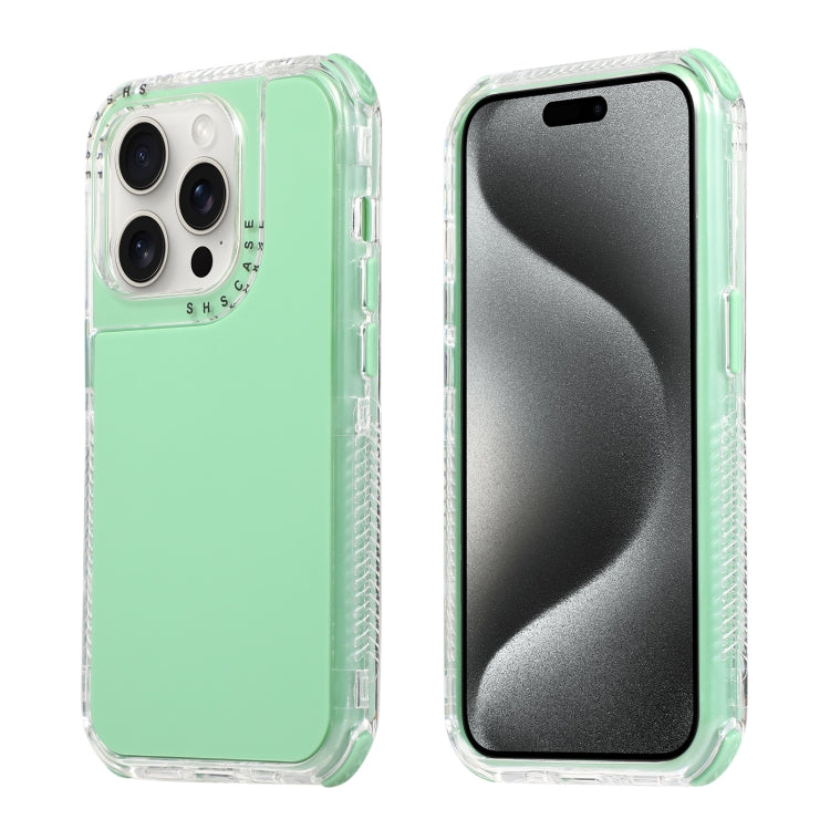 Dreamland 3 in 1 Solid Color Transparent Frame PC + TPU Phone Case, For iPhone 16, For iPhone 15 Pro Max, For iPhone 15 Pro