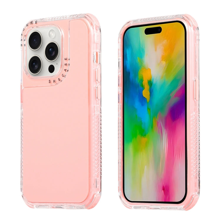 Dreamland 3 in 1 Solid Color Transparent Frame PC + TPU Phone Case, For iPhone 16 Pro Max, For iPhone 16 Pro, For iPhone 16 Plus