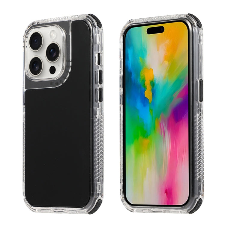 Dreamland 3 in 1 Solid Color Transparent Frame PC + TPU Phone Case, For iPhone 16 Pro Max, For iPhone 16 Pro, For iPhone 16 Plus