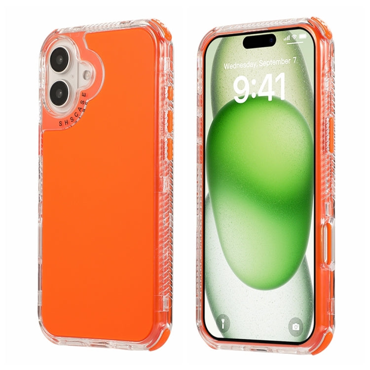Dreamland 3 in 1 Solid Color Transparent Frame PC + TPU Phone Case, For iPhone 16, For iPhone 15 Pro Max, For iPhone 15 Pro