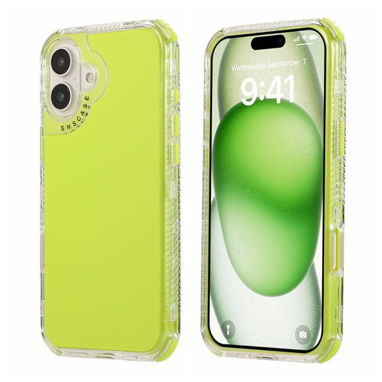 Dreamland 3 in 1 Solid Color Transparent Frame PC + TPU Phone Case, For iPhone 16, For iPhone 15 Pro Max, For iPhone 15 Pro