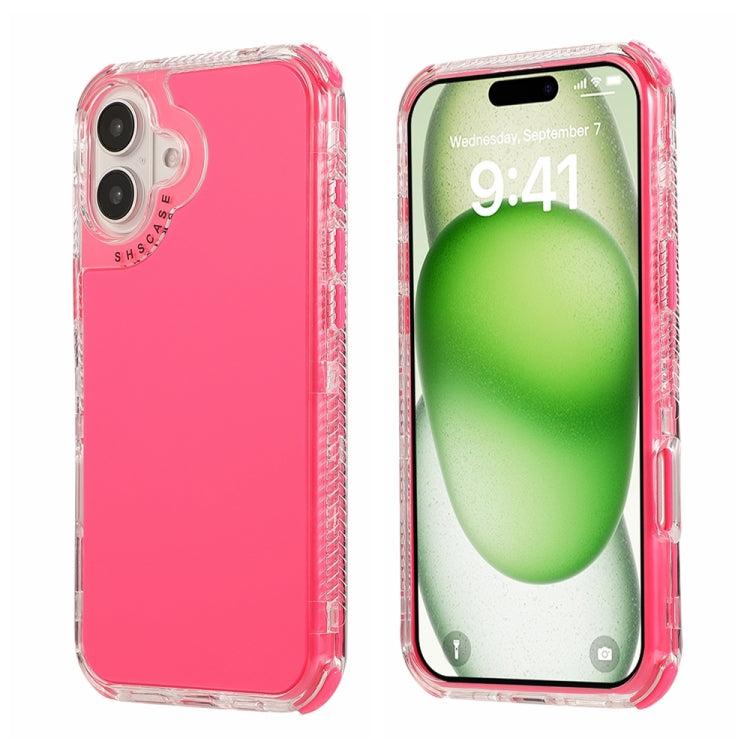 Dreamland 3 in 1 Solid Color Transparent Frame PC + TPU Phone Case, For iPhone 16, For iPhone 15 Pro Max, For iPhone 15 Pro
