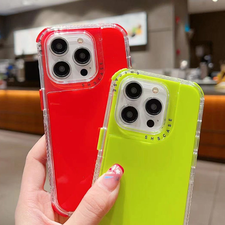 Dreamland 3 in 1 Solid Color Transparent Frame PC + TPU Phone Case, For iPhone 16, For iPhone 15 Pro Max, For iPhone 15 Pro