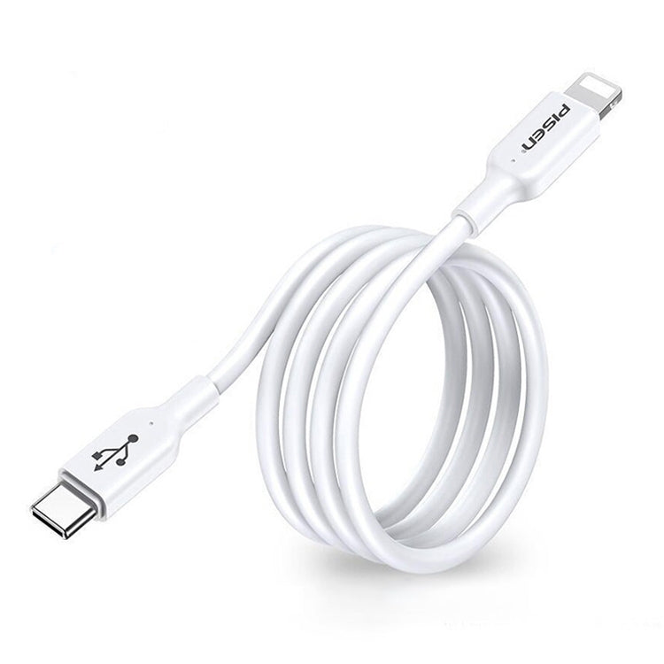 PISEN 3.0A PD Fast Charging Cable, 1m Type-C to 8 Pin