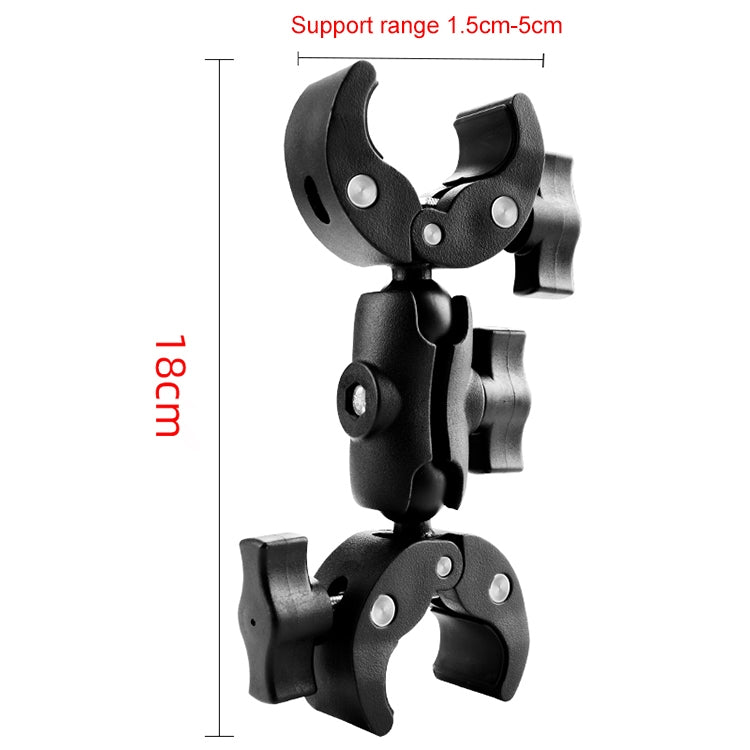 Motorcycle Dual-heads Crabs Clamps Handlebar Fixed Mount, 18cm, 22cm, 28cm