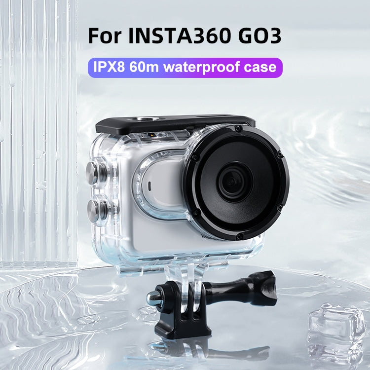 Underwater Waterproof Housing Case with Touch Back Cover, For Insta360 GO 3 / 3S