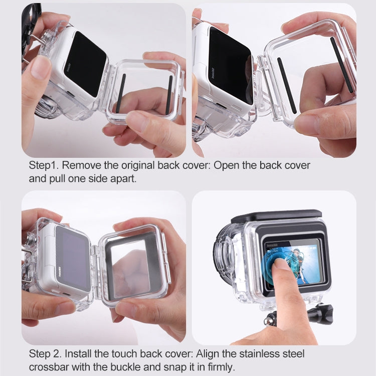 Waterproof Case Touch Back Cover, For Insta360 GO 3 Touch Back Cover