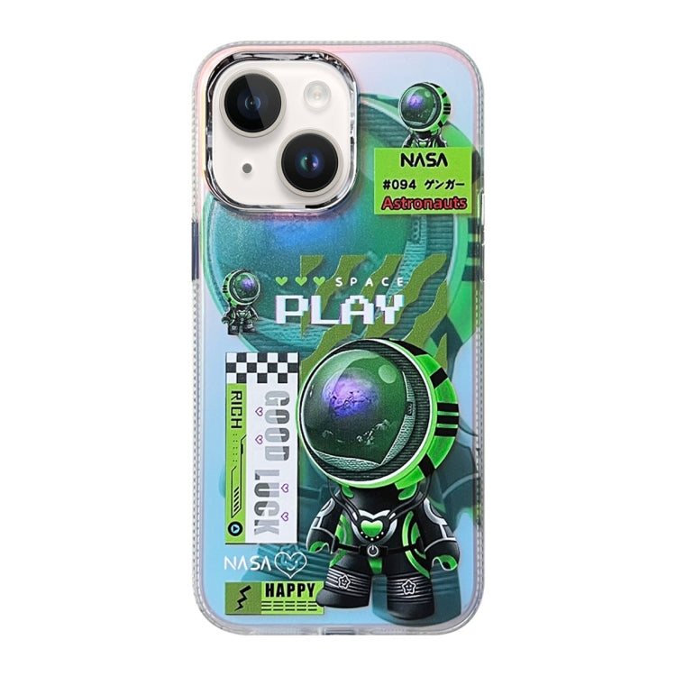 Fluorescent Laser Astronaut Phone Case, For iPhone 15 Pro, For iPhone 15, For iPhone 14, For iPhone 14 Pro, For iPhone 14 Pro Max, For iPhone 13 Pro Max, For iPhone 13 Pro, For iPhone 13, For iPhone 12, For iPhone 12 Pro Max, For iPhone 12 Pro���������...