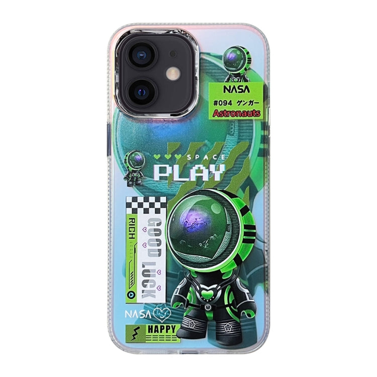 Fluorescent Laser Astronaut Phone Case, For iPhone 15 Pro, For iPhone 15, For iPhone 14, For iPhone 14 Pro, For iPhone 14 Pro Max, For iPhone 13 Pro Max, For iPhone 13 Pro, For iPhone 13, For iPhone 12, For iPhone 12 Pro Max, For iPhone 12 Pro���������...