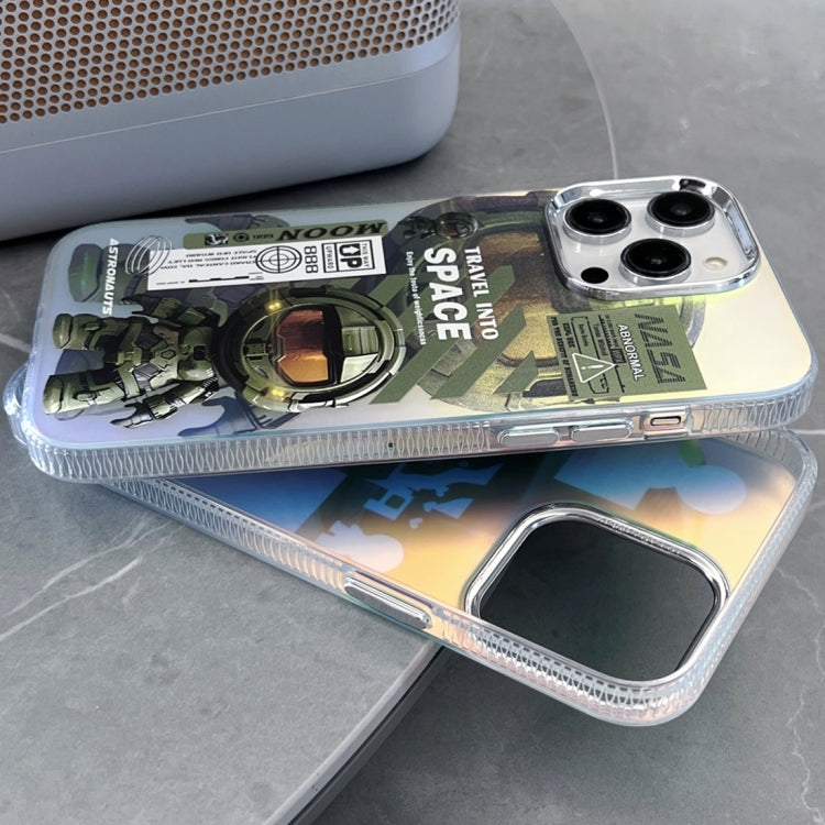Fluorescent Laser Astronaut Phone Case, For iPhone 15 Pro, For iPhone 15, For iPhone 14, For iPhone 14 Pro, For iPhone 14 Pro Max, For iPhone 13 Pro Max, For iPhone 13 Pro, For iPhone 13, For iPhone 12, For iPhone 12 Pro Max, For iPhone 12 Pro���������...