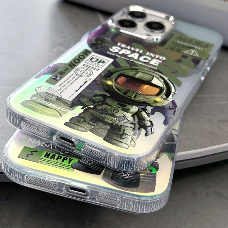 Fluorescent Laser Astronaut Phone Case, For iPhone 15 Pro, For iPhone 15, For iPhone 14, For iPhone 14 Pro, For iPhone 14 Pro Max, For iPhone 13 Pro Max, For iPhone 13 Pro, For iPhone 13, For iPhone 12, For iPhone 12 Pro Max, For iPhone 12 Pro���������...