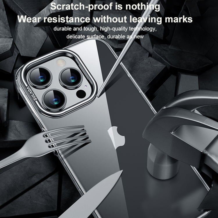 SULADA PC + Aluminum Alloy Lens Holder Phone Case, For iPhone 15 Pro Max, For iPhone 15 Pro, For iPhone 15 Plus, For iPhone 15