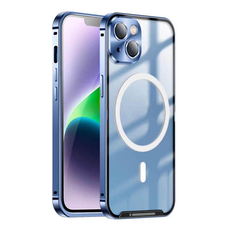 Coque de téléphone magnétique en métal givré MagSafe, série 2