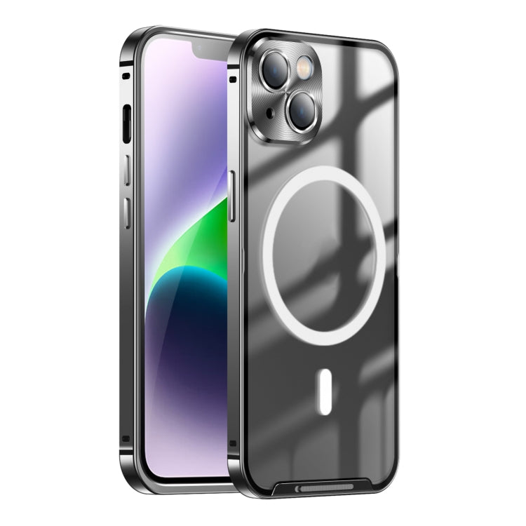Coque de téléphone magnétique en métal givré MagSafe, série 2