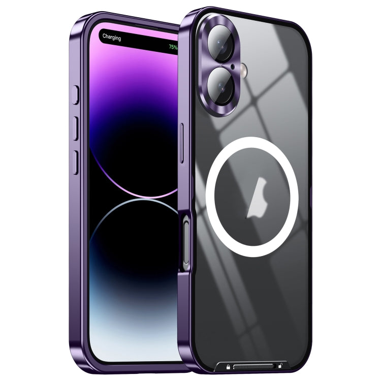 Frosted MagSafe Magnetic Metal Phone Case, For iPhone 16 Pro Max, For iPhone 16 Pro, For iPhone 16, For iPhone 15 Pro Max, For iPhone 15 Pro