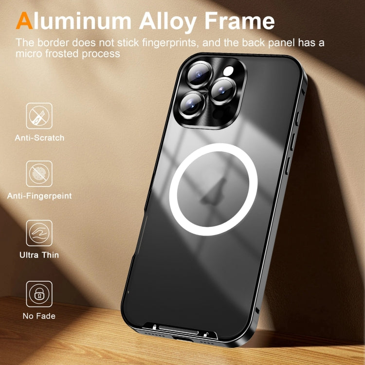 Frosted MagSafe Magnetic Metal Phone Case, For iPhone 16 Pro Max, For iPhone 16 Pro, For iPhone 16, For iPhone 15 Pro Max, For iPhone 15 Pro