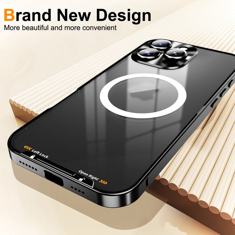 Frosted MagSafe Magnetic Metal Phone Case, For iPhone 16 Pro Max, For iPhone 16 Pro, For iPhone 16, For iPhone 15 Pro Max, For iPhone 15 Pro