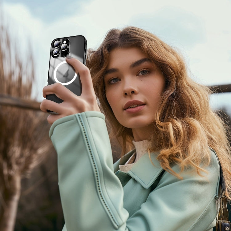 Frosted MagSafe Magnetic Metal Phone Case