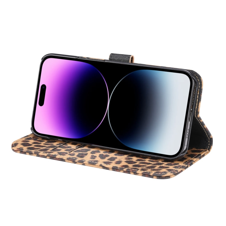 Leopard Pattern Horizontal Flip Leather Phone Case