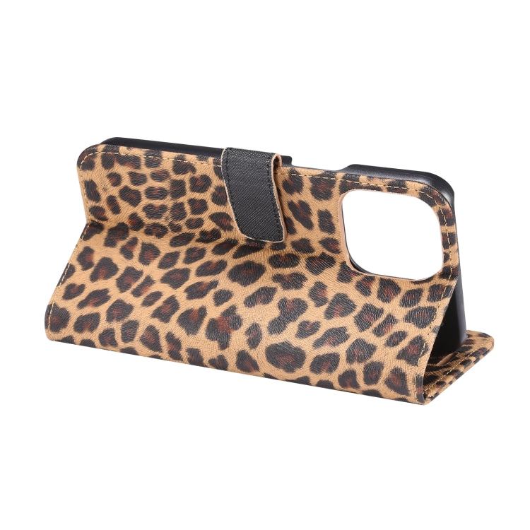 Leopard Pattern Horizontal Flip Leather Phone Case