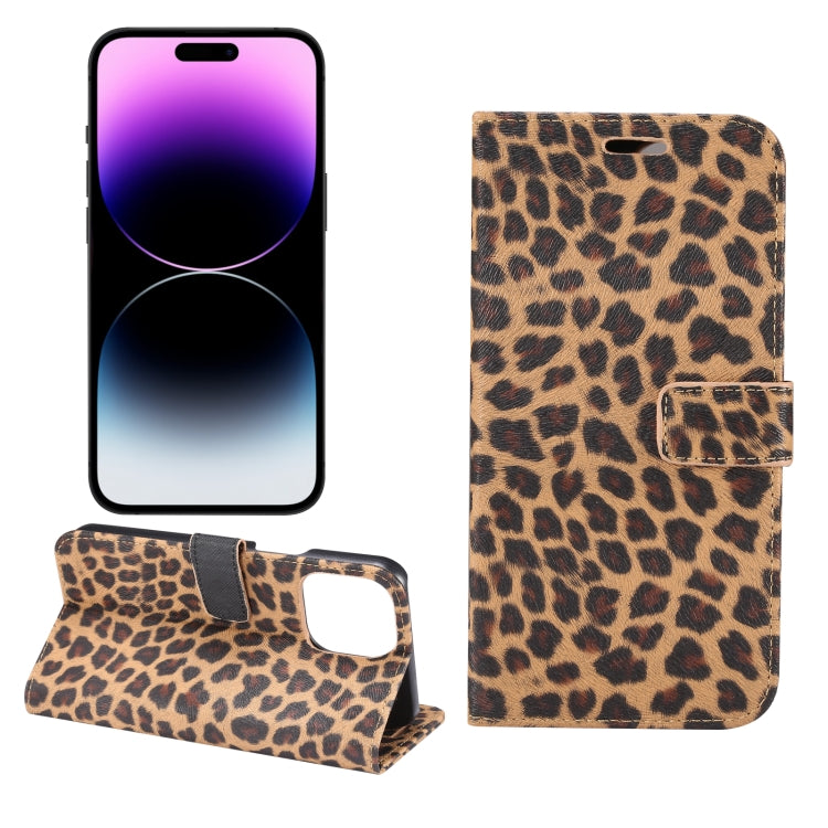 Leopard Pattern Horizontal Flip Leather Phone Case