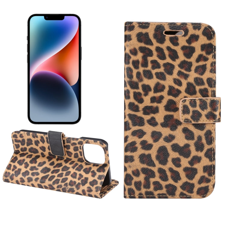 Leopard Pattern Horizontal Flip Leather Phone Case