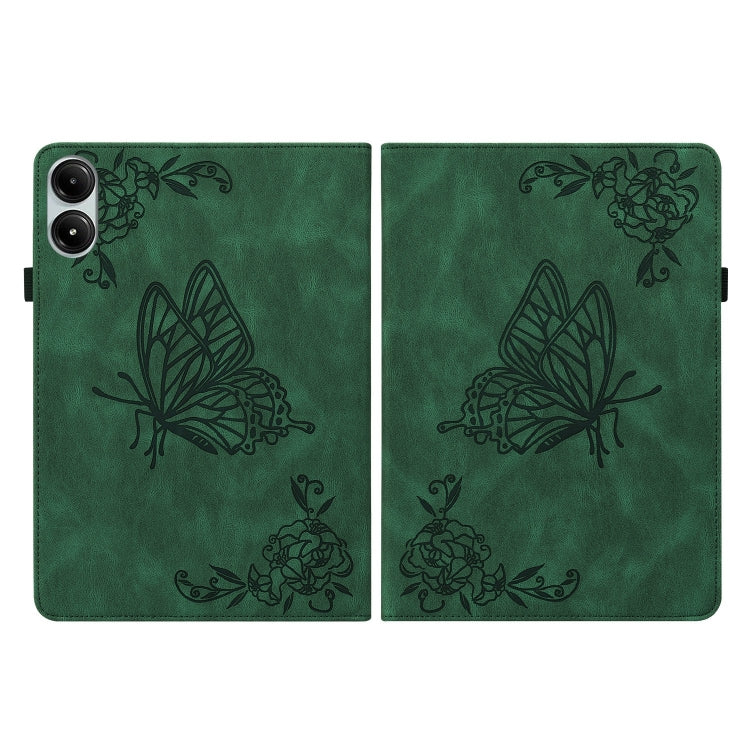 Butterfly Flower Embossed Leather Tablet Case