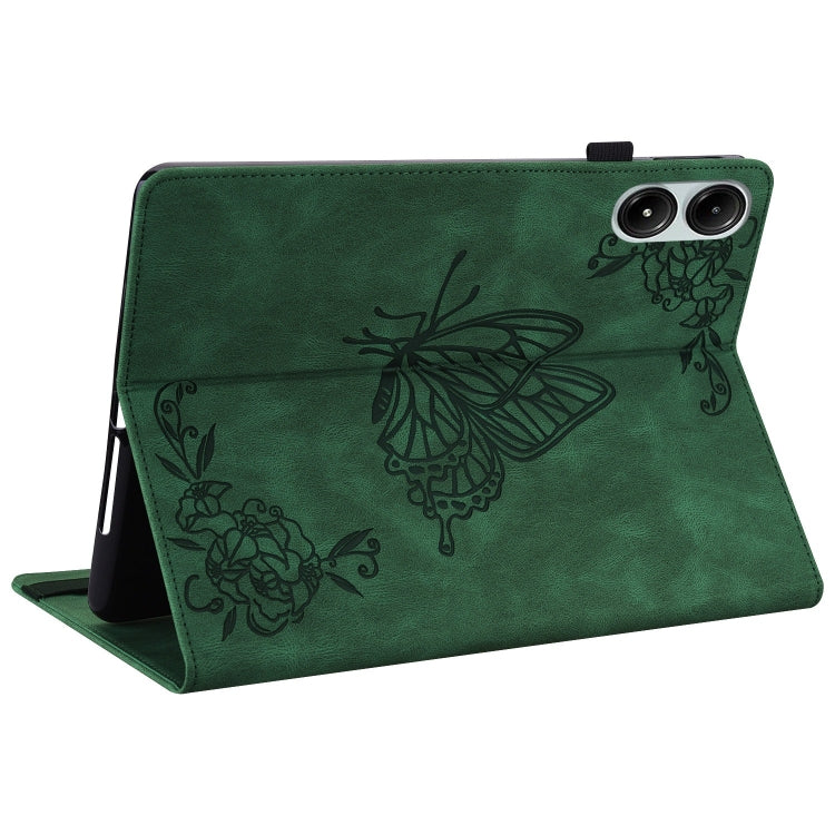 Butterfly Flower Embossed Leather Tablet Case