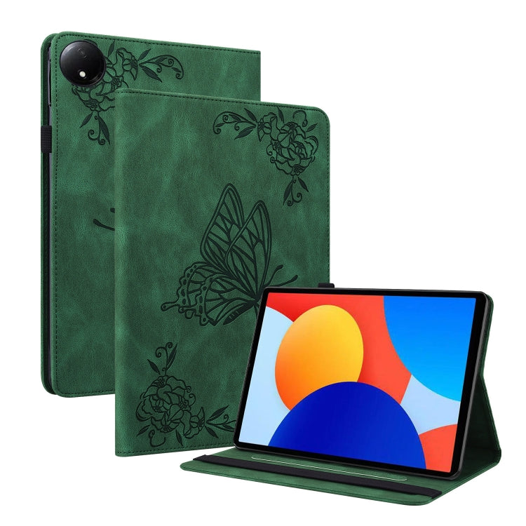 Butterfly Flower Embossed Leather Tablet Case