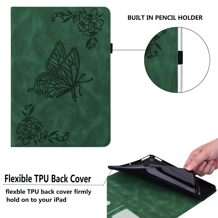 Butterfly Flower Embossed Leather Tablet Case, For Xiaomi Redmi Pad SE 8.7, For Xiaomi Redmi Pad Pro 12.1, For Xiaomi Redmi Pad SE 11 inch, For Xiaomi Pad 5 Pro 12.4