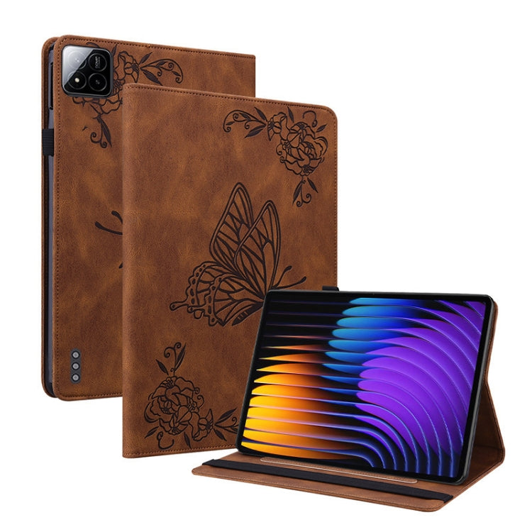 Butterfly Flower Embossed Leather Tablet Case, For Xiaomi Redmi K Pad 8.8 inch, For Redmi Pad 2 / Redmi Pad SE 11 2025, For Xiaomi Pad 7 / Pad 7 Pro, For Xiaomi Redmi Pad SE 8.7