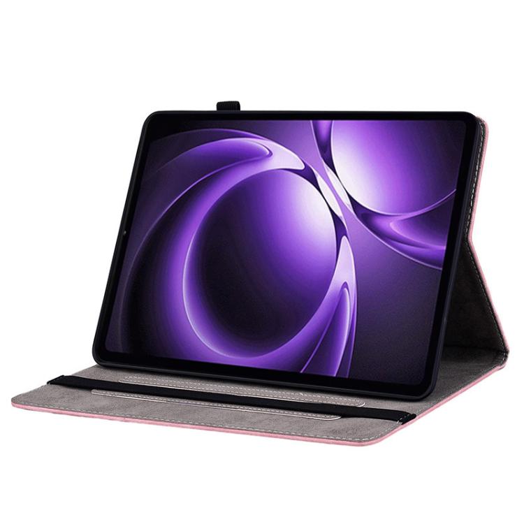 Butterfly Rose Embossed Leather Tablet Case