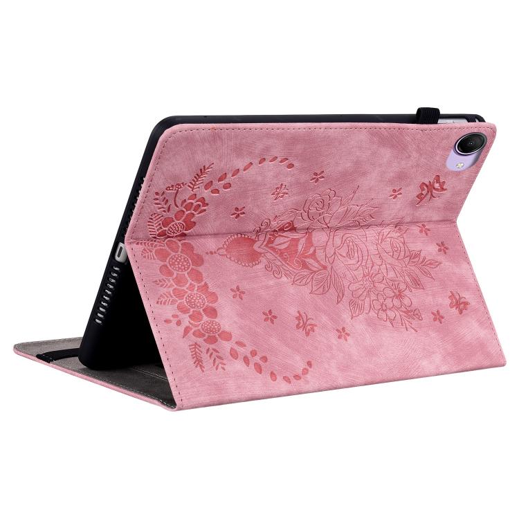 Butterfly Rose Embossed Leather Tablet Case, For Redmi K Pad 2 8.8 inch 2026, For Xiaomi Redmi K Pad 8.8 inch, For Redmi Pad 2 / Redmi Pad SE 11 2025, For Xiaomi Pad 7 / Pad 7 Pro