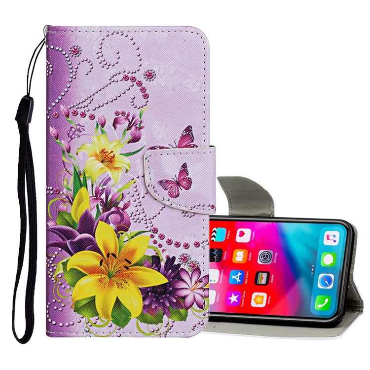 Colored Drawing Pattern Horizontal Flip Leather Case with Holder & Card Slots & Wallet, Series 4