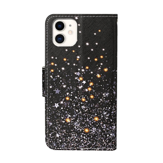 iPhone 11 protective wallet case featuring vibrant colored drawing motifs