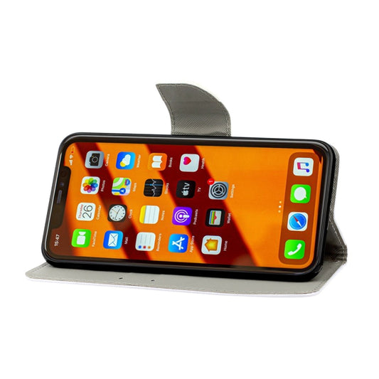 Leather flip case for iPhone 11 showing interior card slot compartments