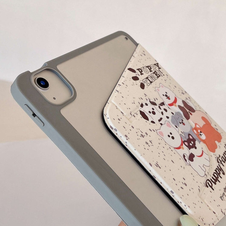 Painted Magnetic Split Leather Tablet Case