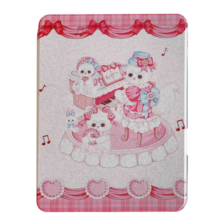 Painted Magnetic Split Leather Tablet Case