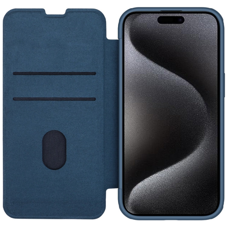 NILLKIN QIN Series Pro Fabric Textured Leather Phone Case, For iPhone 15 Pro