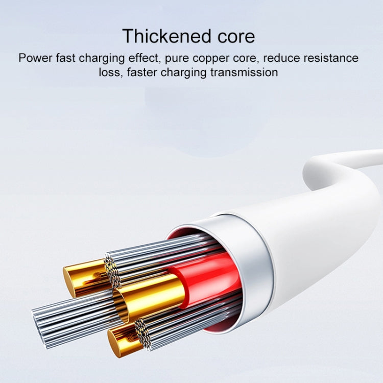 Câble de données de charge rapide USB vers 8 broches Yesido CA120L 2A, USB vers 8 broches