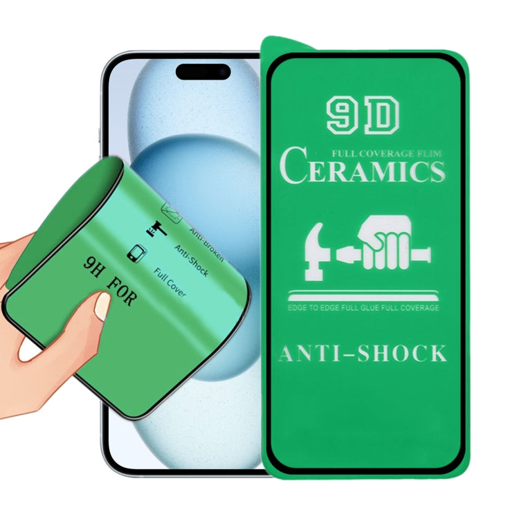 9D Full Screen Full Glue Ceramic Film, For iPhone 18 Pro / 17 Pro, For iPhone 18 Pro Max / 17 Pro Max, For iPhone 17, For iPhone Air, For iPhone 16 Pro Max, For iPhone 16 Pro, For iPhone 16 Plus, For iPhone 16, For iPhone 15 Pro Max, For iPhone 15 Pro