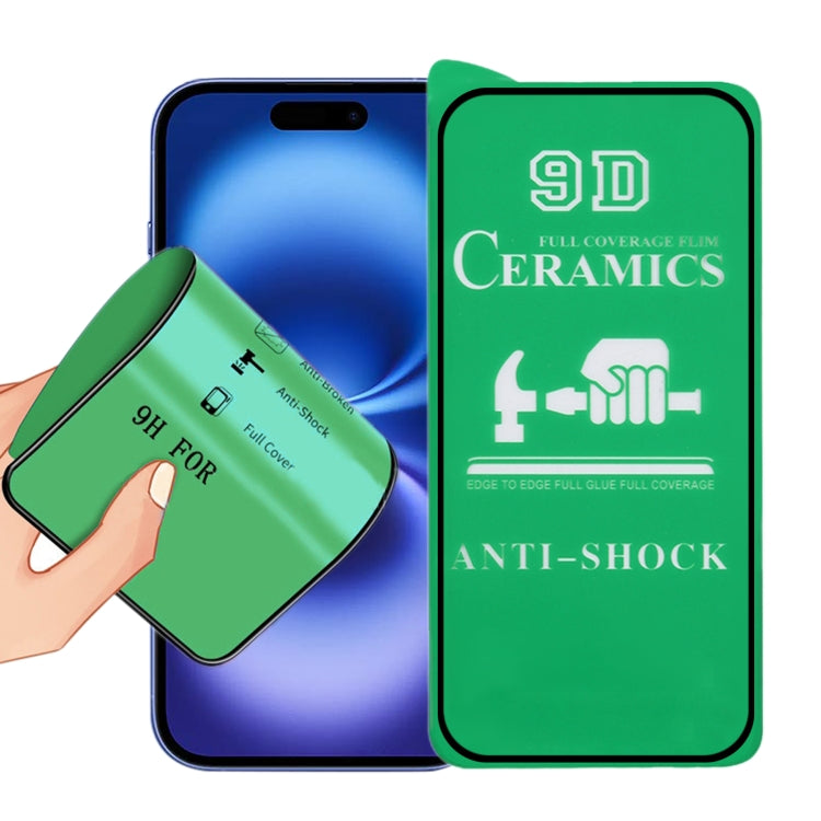 9D Full Screen Full Glue Ceramic Film, For iPhone 18 Pro / 17 Pro, For iPhone 18 Pro Max / 17 Pro Max, For iPhone 17, For iPhone Air, For iPhone 16 Pro Max, For iPhone 16 Pro, For iPhone 16 Plus, For iPhone 16, For iPhone 15 Pro Max, For iPhone 15 Pro