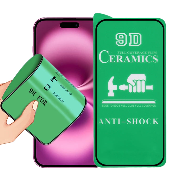 9D Full Screen Full Glue Ceramic Film, For iPhone 18 Pro / 17 Pro, For iPhone 18 Pro Max / 17 Pro Max, For iPhone 17, For iPhone Air, For iPhone 16 Pro Max, For iPhone 16 Pro, For iPhone 16 Plus, For iPhone 16, For iPhone 15 Pro Max, For iPhone 15 Pro