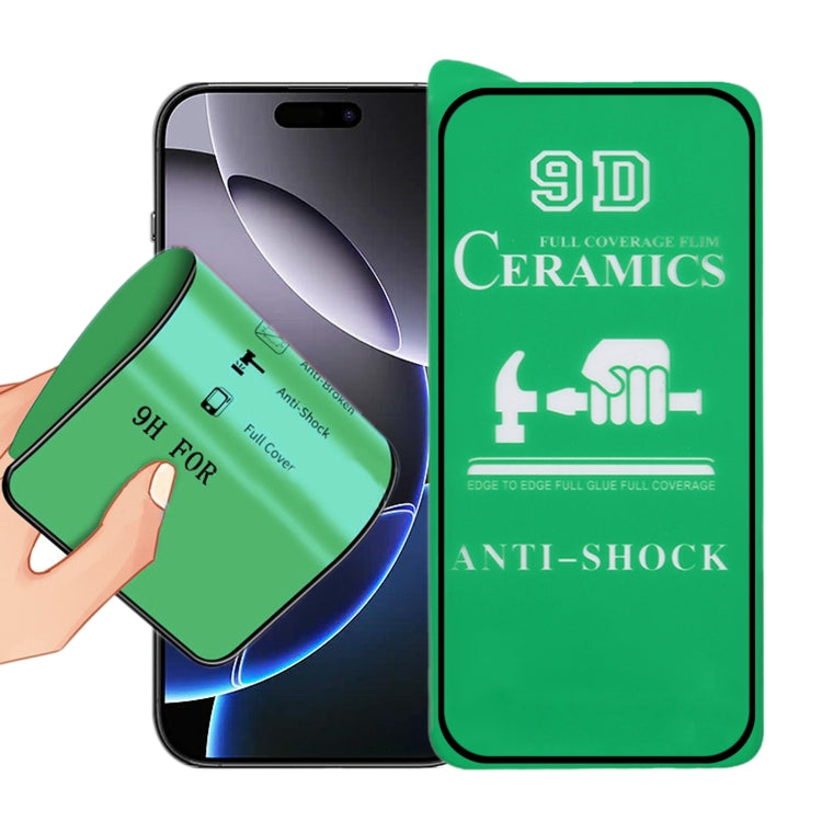 9D Full Screen Full Glue Ceramic Film, For iPhone 18 Pro / 17 Pro, For iPhone 18 Pro Max / 17 Pro Max, For iPhone 17, For iPhone Air, For iPhone 16 Pro Max, For iPhone 16 Pro, For iPhone 16 Plus, For iPhone 16, For iPhone 15 Pro Max, For iPhone 15 Pro